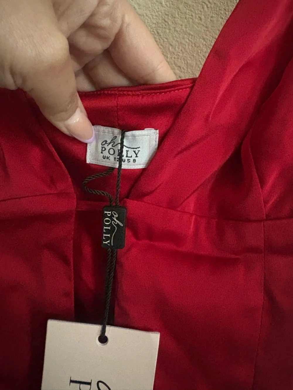 Oh Polly Cutout A-Line Mini Dress in Scarlet Red - Picture 7 of 11